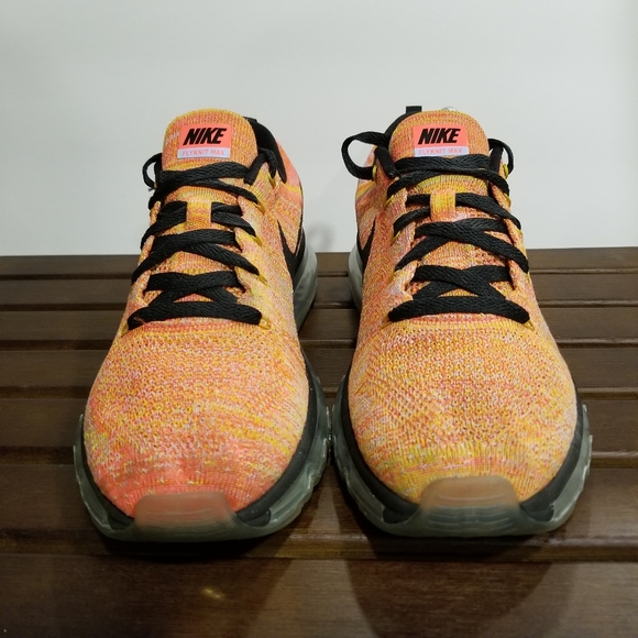 Nike Air Flyknit Max Orange Multicolor - Picture 2 of 8